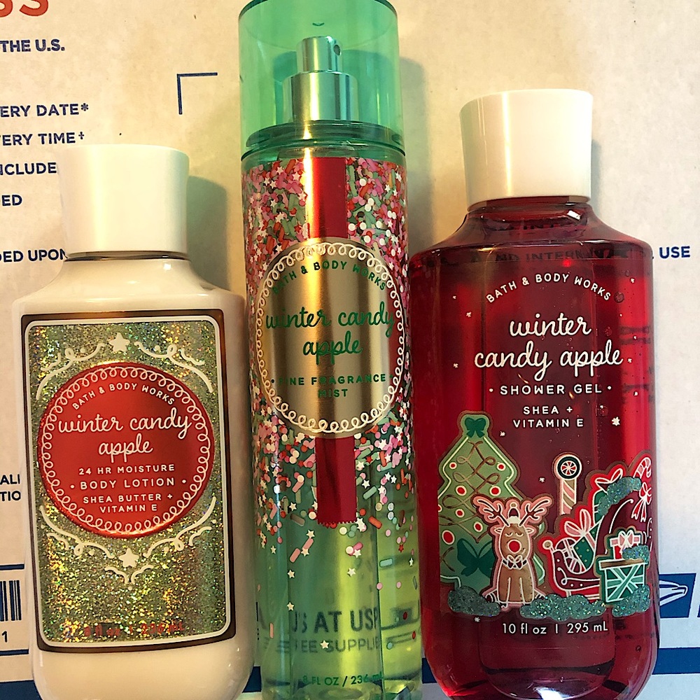 Bath & Body Works Winter Candy Apple Set NEW